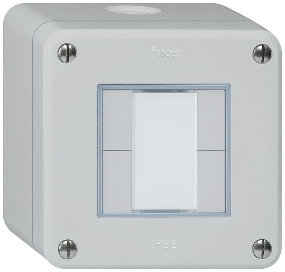 AP-Taster robusto Q KNX 4× s/e-link hellgrau
