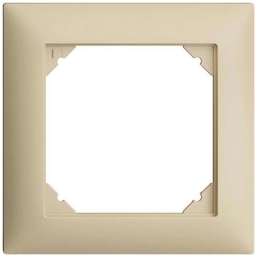 Abdeckrahmen EDIZIOdue 1×1 vanille