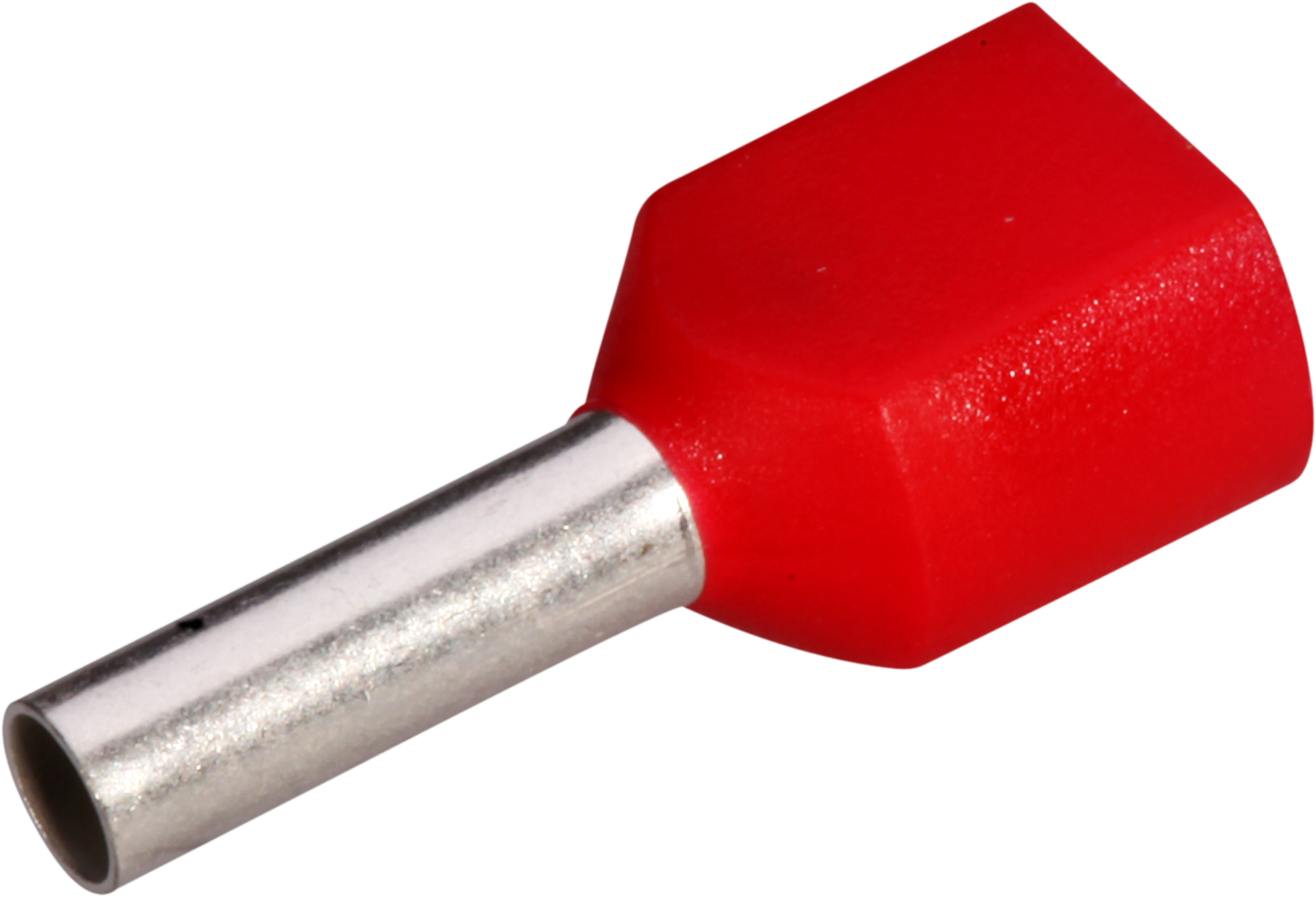 Capocorda doppio isolato 2×1mm²/8mm rosso