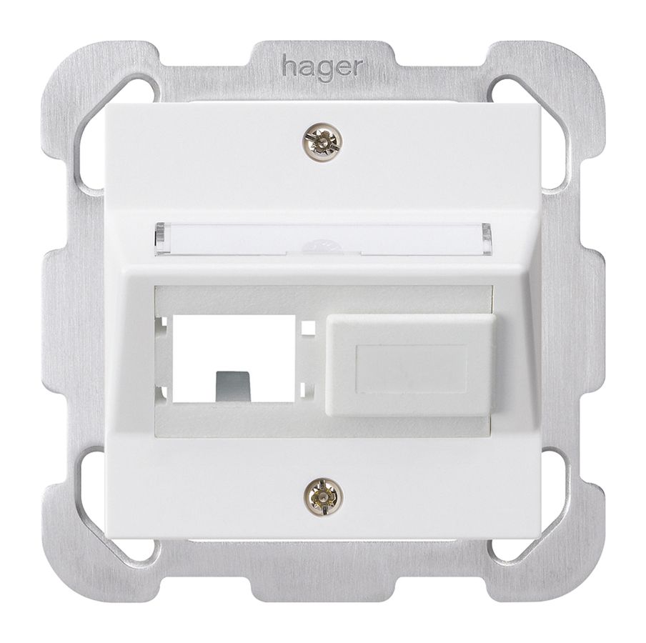 Kit de montage ENC kallysto R&M freenet blanc avec plaque de fixation