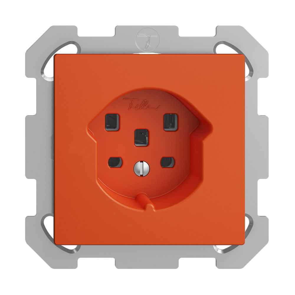 Prise ENC EDIZIOdue T25 16A orange, avec bornes enf.