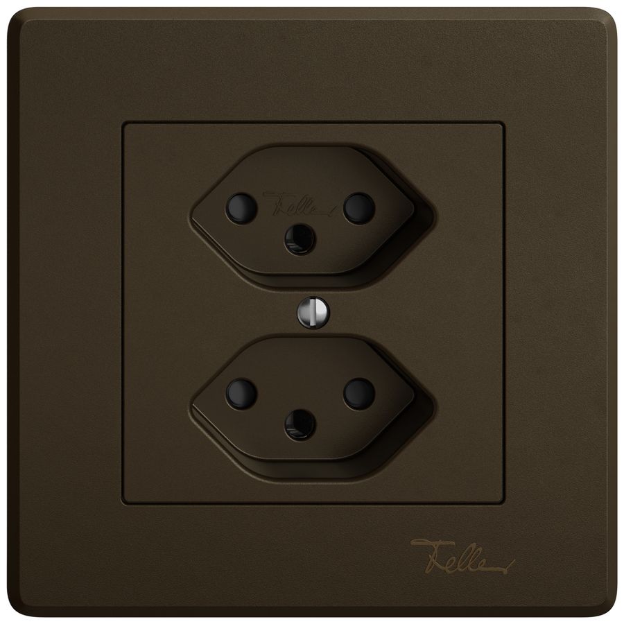 UP-Steckdose EDIZIO.liv SNAPFIX® 2×T13 mit Shutter br