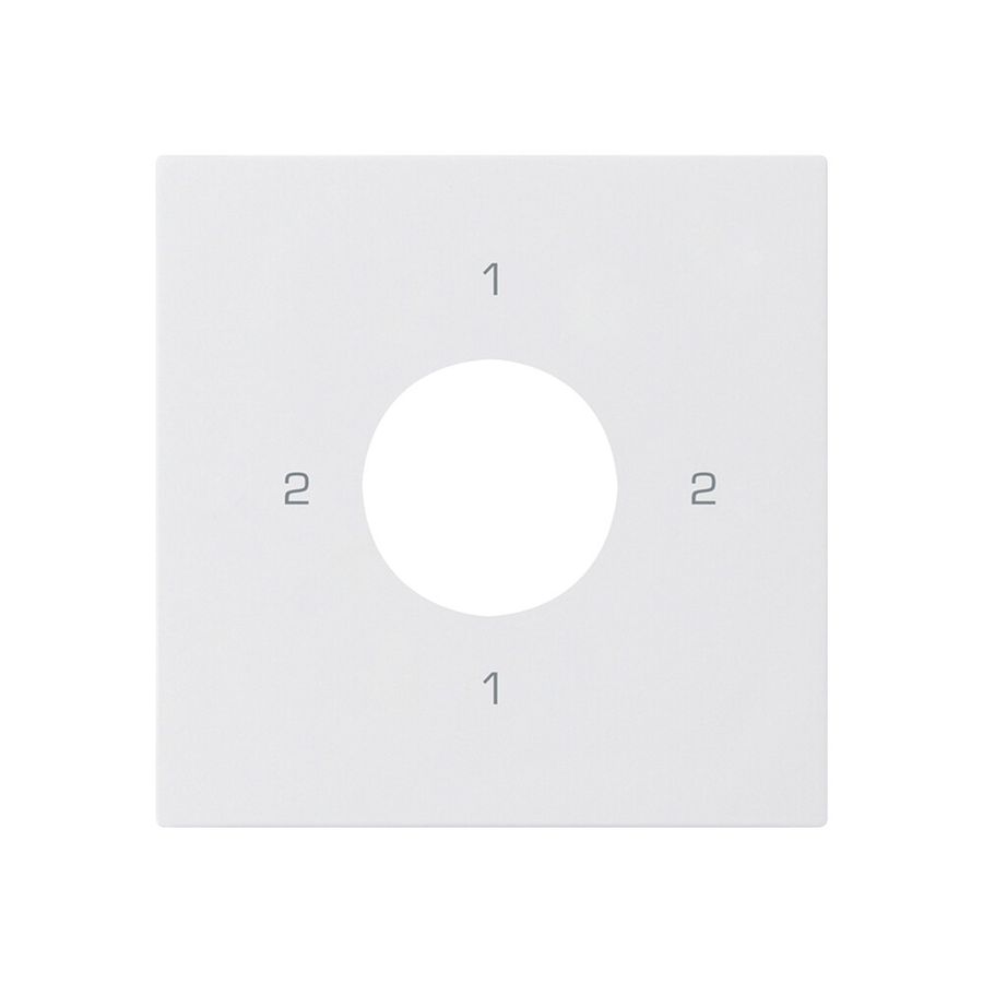 Kit frontale per interruttore a chiave S3 60×60mm kallysto 2-1-2-1 bianco