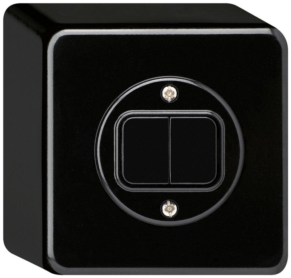 AP-Druckschalter basico 3/1L+A-R/1L schwarz