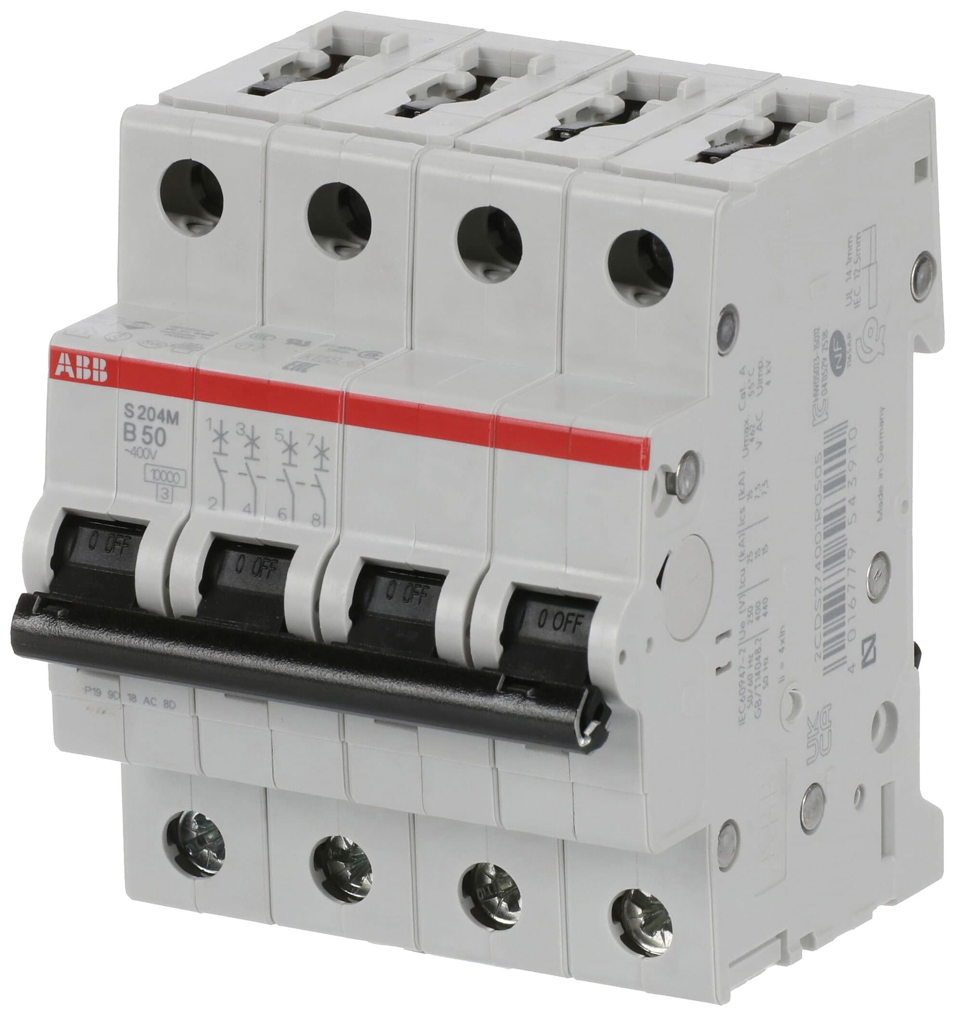Disjoncteur ABB S204M-B50 50A B 10kA