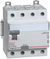 Fehlerstromschutzschalter Legrand DX3standard 4P 400V 63A 0.3A Typ A 4TE