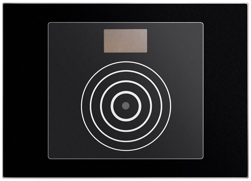 Plaque frontale pour module lecteur de transpondeur Urmet Alpha, IP55, noir