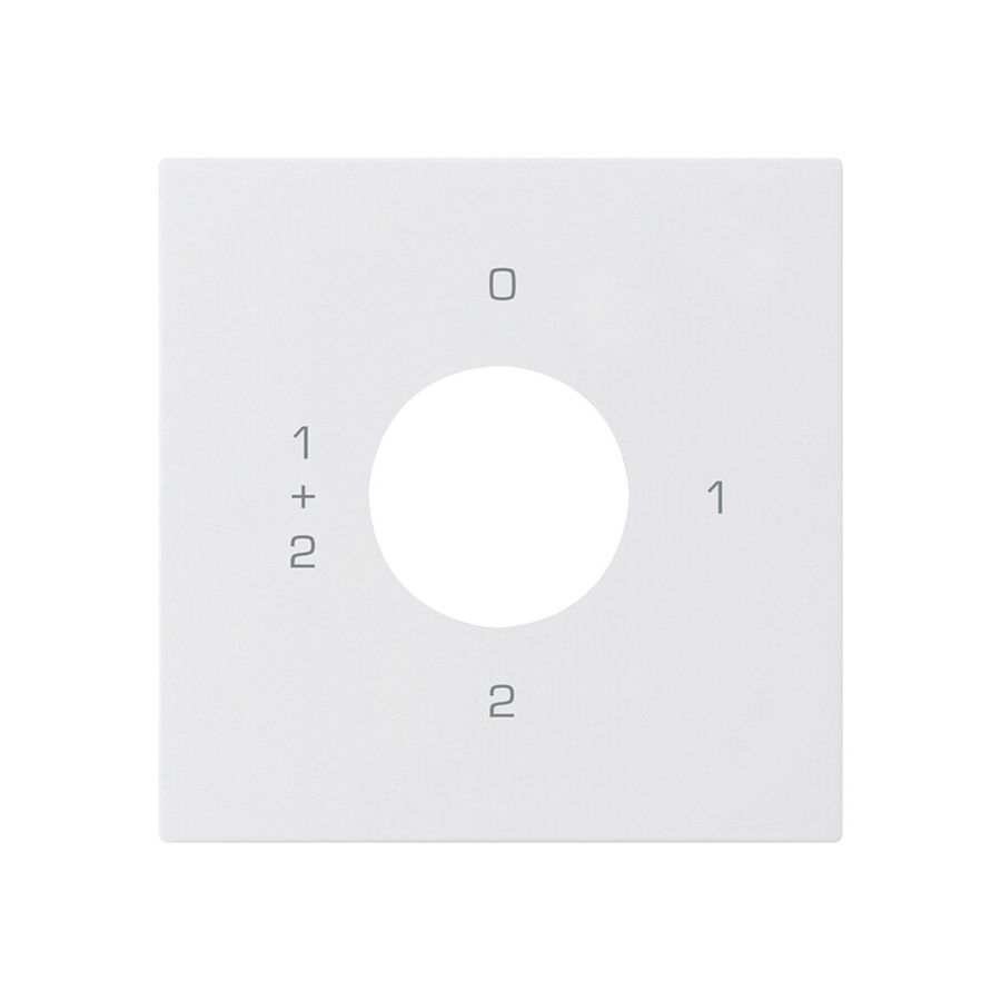 Kit frontale per interruttore a chiave S1 60×60mm kallysto 0-1-1+2-2 bianco
