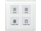 UP-Taster KNX MDT BE-GTT4W.01 4T/4B LED Temp.Glas weiss