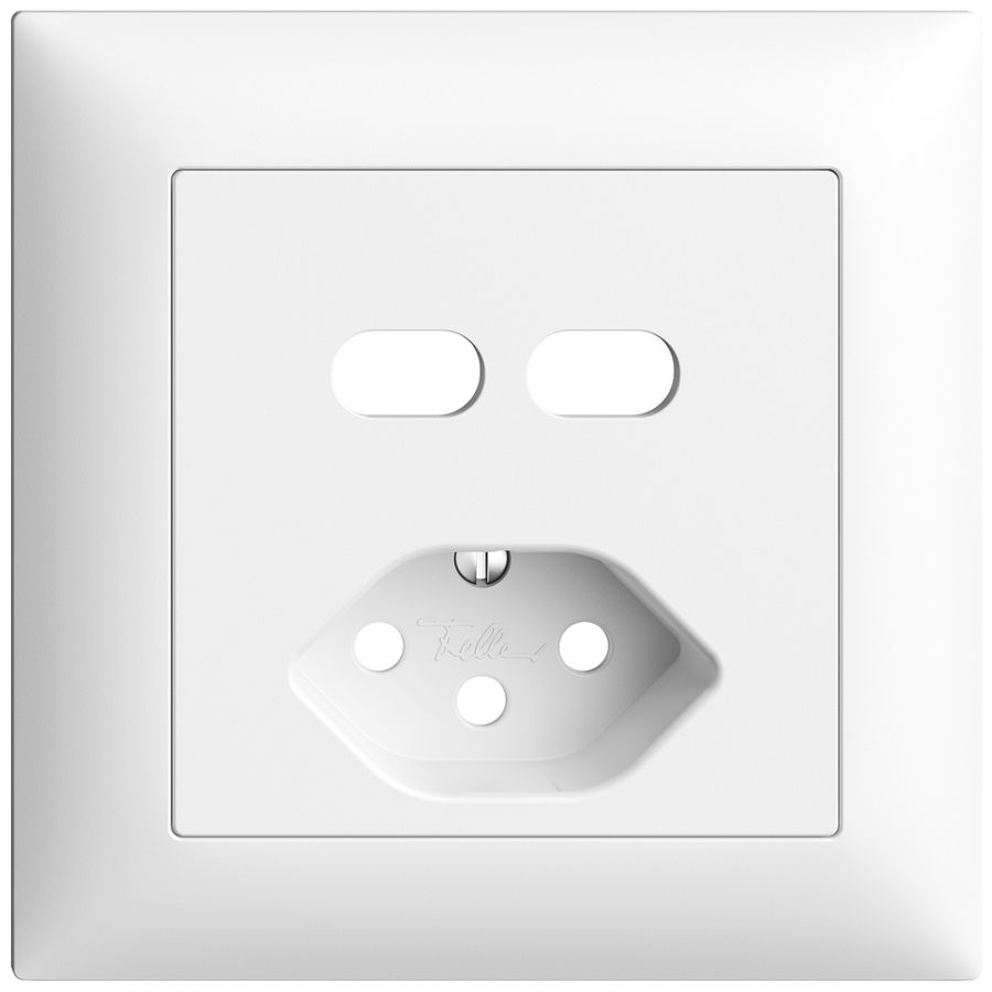 UP-Montageset Feller EDIZIOdue für Steckdose USB 2×Typ C + Typ 13 weiss