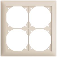UP-Kopfzeile EDIZIOdue SNAPFIX® 2×2 horizontal und vertikal 148×148mm crema