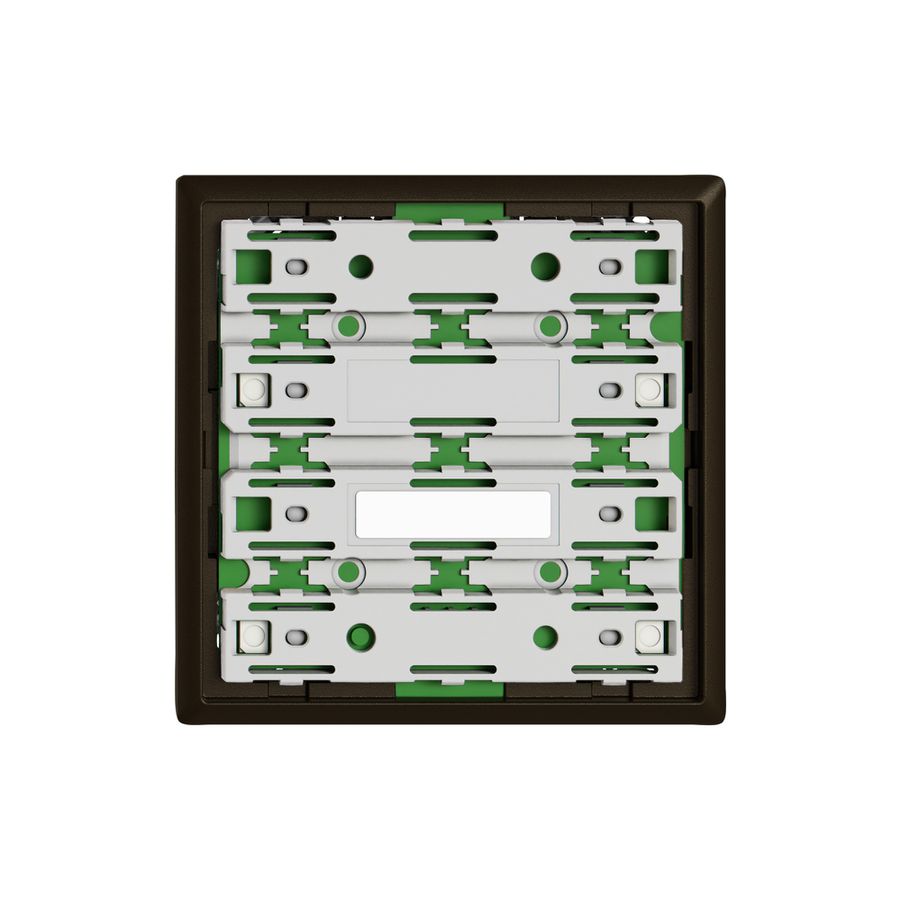 Plaque frontale EDIZIO.liv UNI SNAPFIX® p.UNI vers.enfich.p.3touches a.LED br