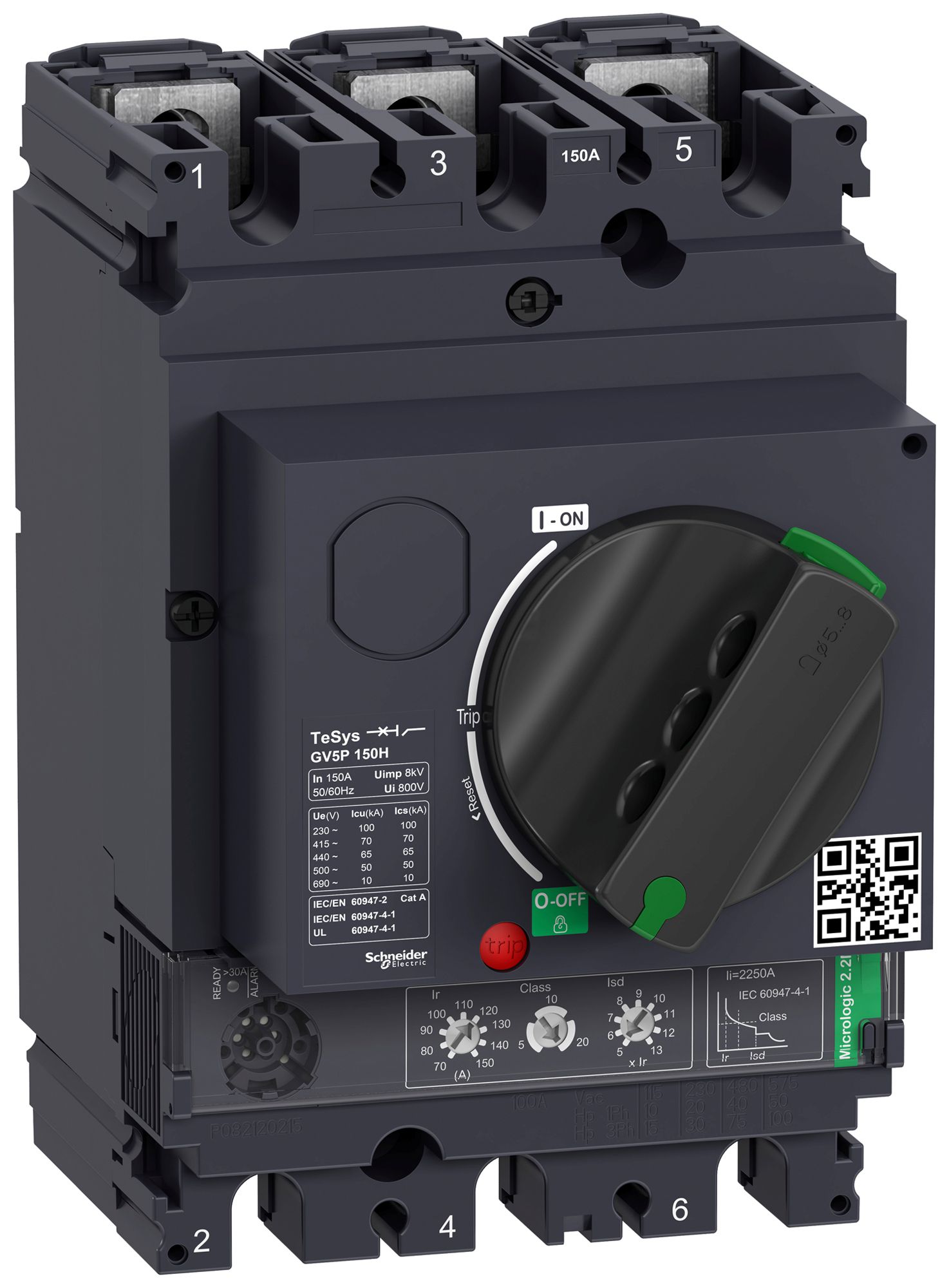 EB-Motorschutzschalter Schneider Electric TeSys 70…150A 150A 3P 0…690V 70kA IP40