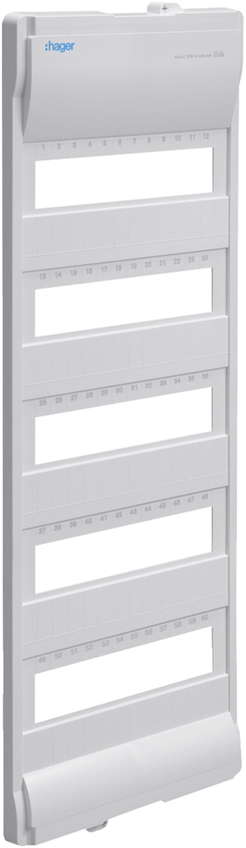 Couvercle Hager Volta 5-rangées 818×279×31mm