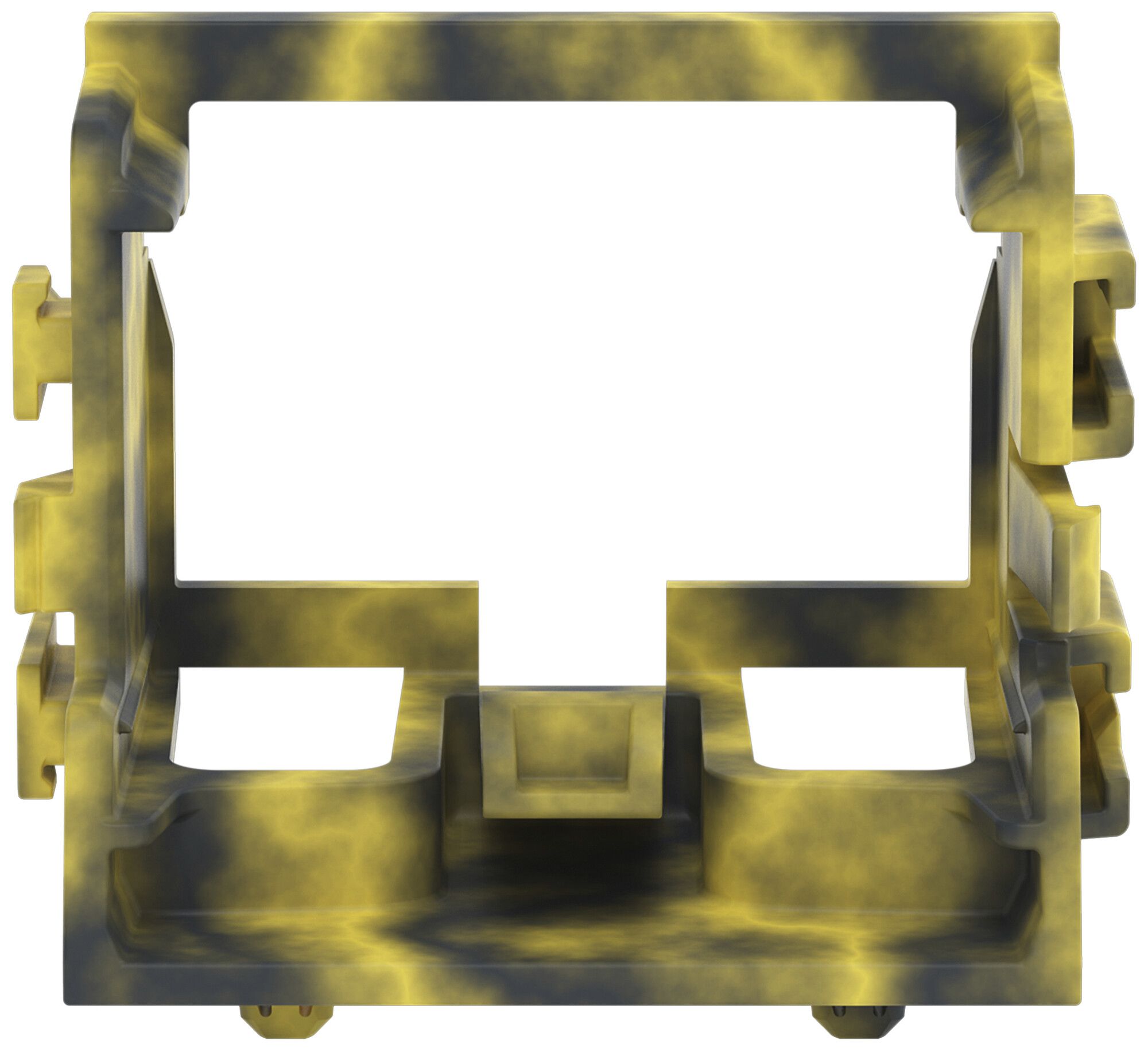 Adaptateur de fixation WAGO 221 sans décharge de traction 10L×4mm² pied gr/jn