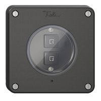 Szenentaster 2 Szenen vertikal/2T NEVO Wiser N.CO schwarz