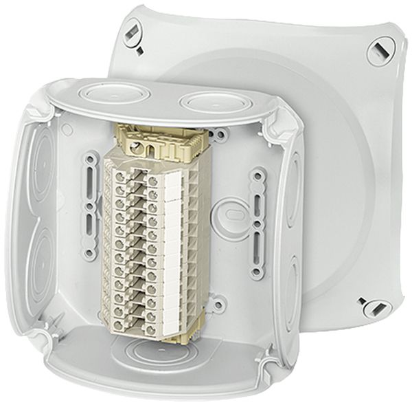 Boîte de dérivation AP Hensel RK 0612 12×6mm², gris