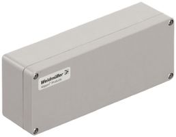 Gehäuse Polyester Weidmüller POK 230×75×56mm glasfaserverstärkt silbergrau
