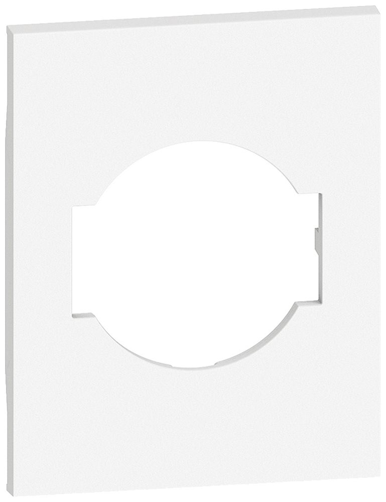 Cache Living Now 3 modules pour prise Schuko/italienne blanc