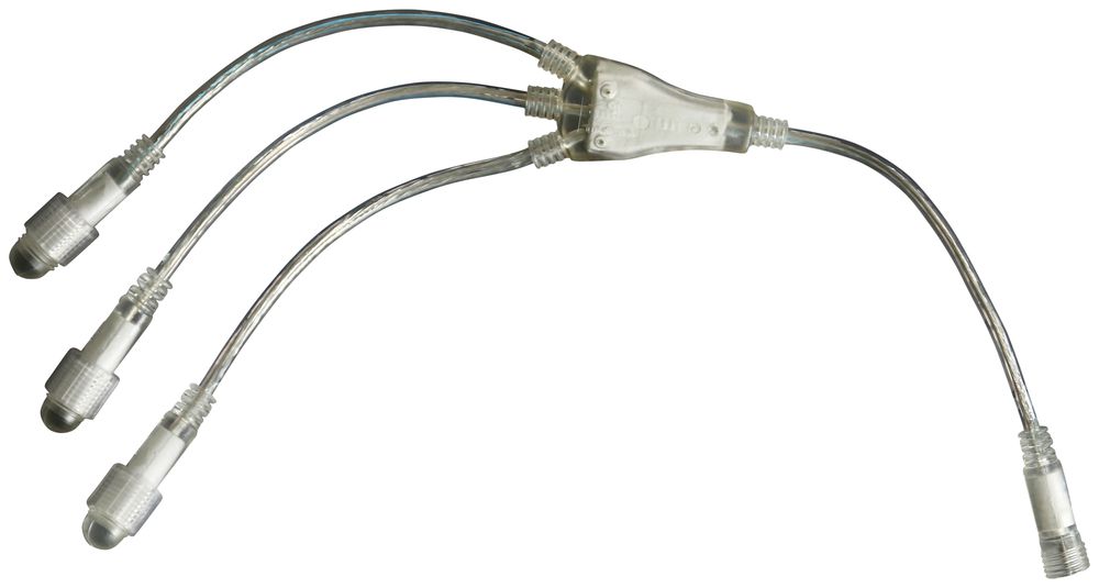 Raccordo QuickFix Divider 3 230V, con 3 uscite trasparente