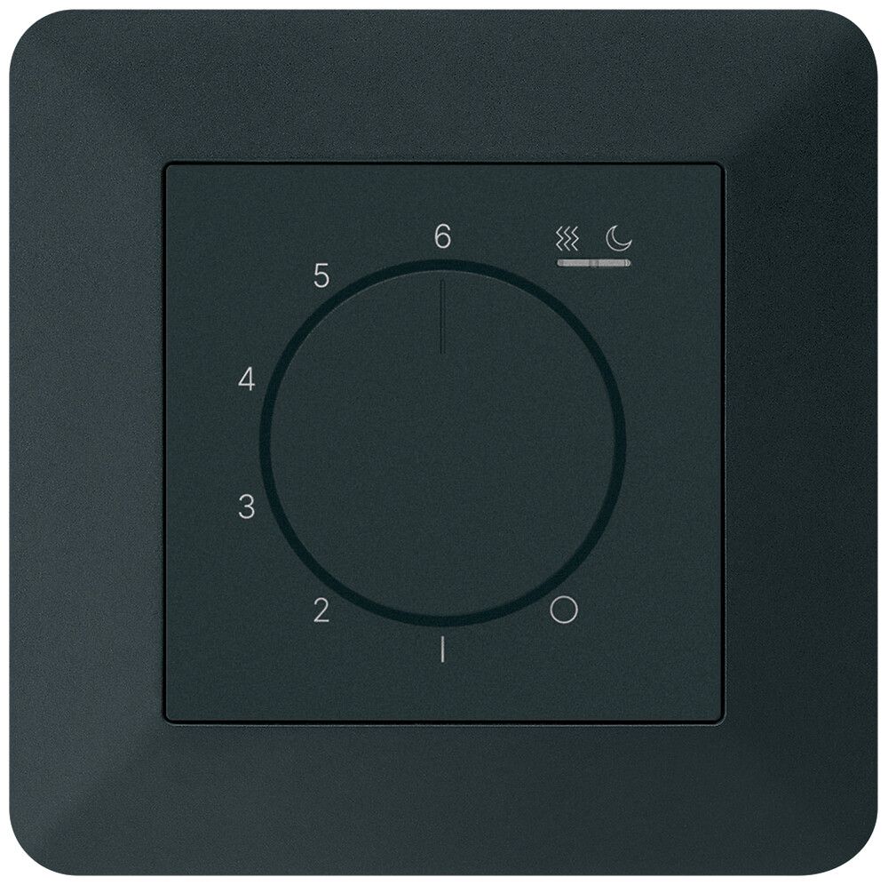 UP-Raumthermostat kallysto.trend An/Aus 230VAC 4A 92×92mm schwarz