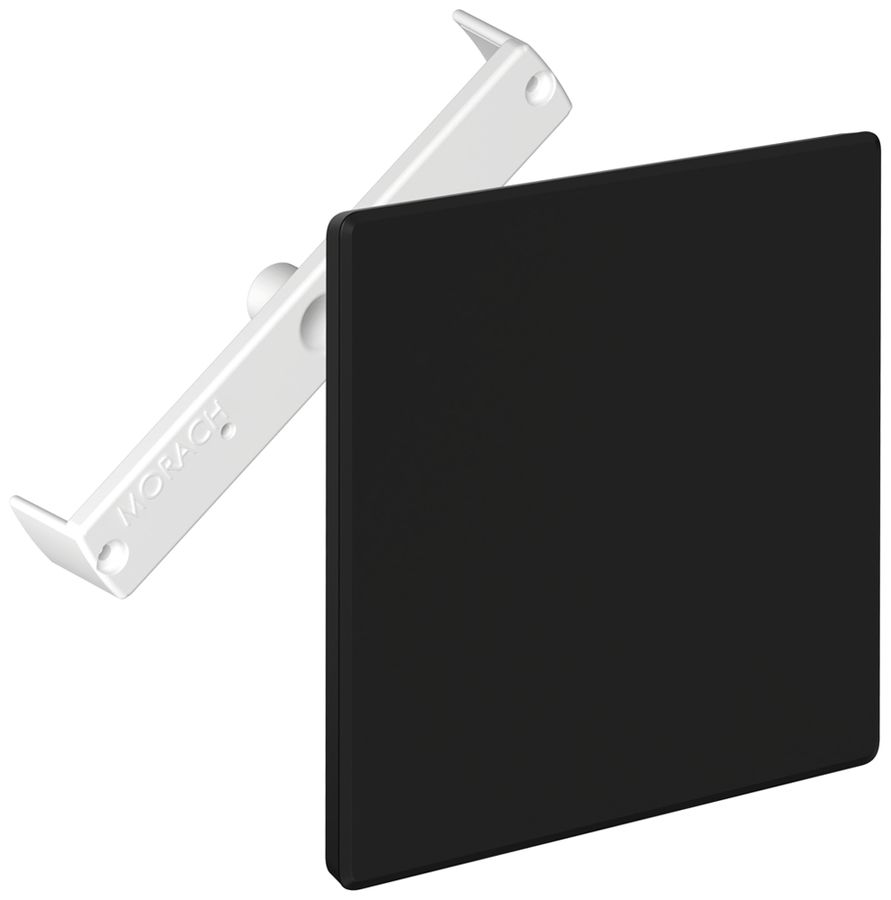 Steckdeckel CRALLO-RED-BOX 130×130mm mit Diagonalsteg schwarz