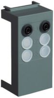 Support Hager FV+ set de montage 1P DIN00 pour instruments de mesure enfichables