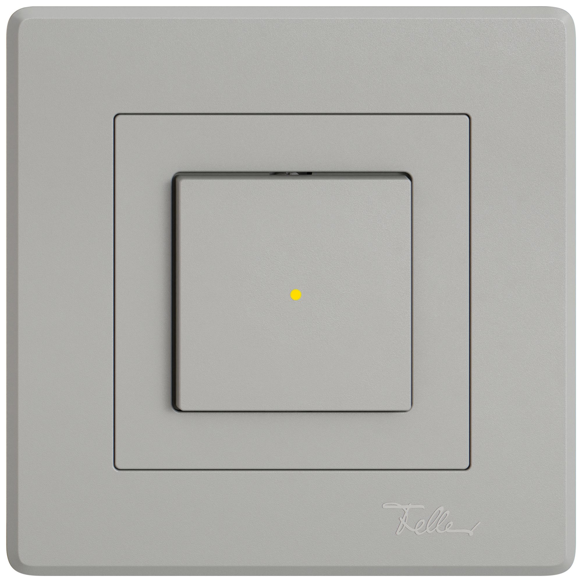 Interruttore a pulsante lumin.INC EDIZIO.liv SNAPFIX® 6/1L lent.front.KS gi grc