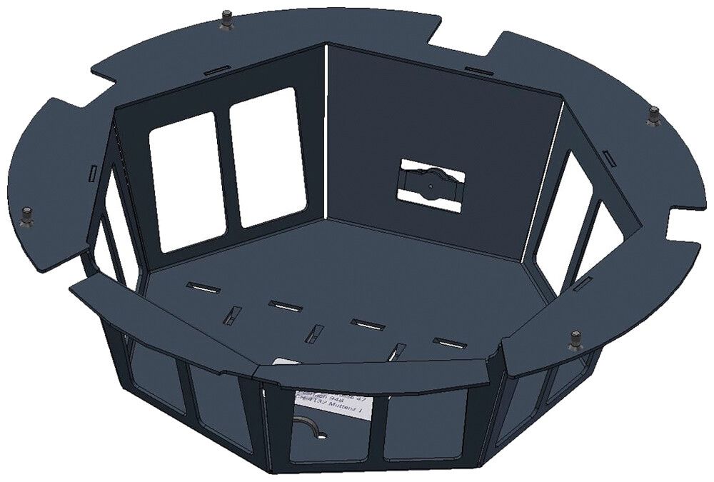 Scatola Woertz per DAK 8857/8861 12 FLF verticale vuoto