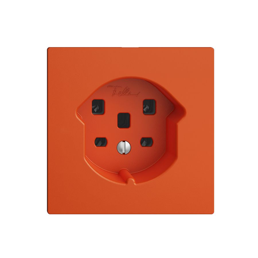 UP-Steckdose EDIZIOdue T25 16A orange, Schraubklemmen