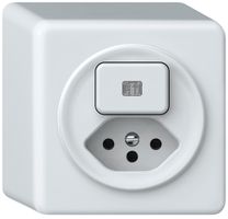 AP-Kombination origin 1×Taste bel.1CO+T13 1P 0<1 10A 230V 88×88×54mm weiss