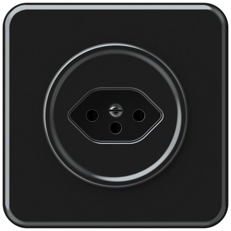 Presa INC origin 1×tipo 13 10A 230V 92×92mm nero