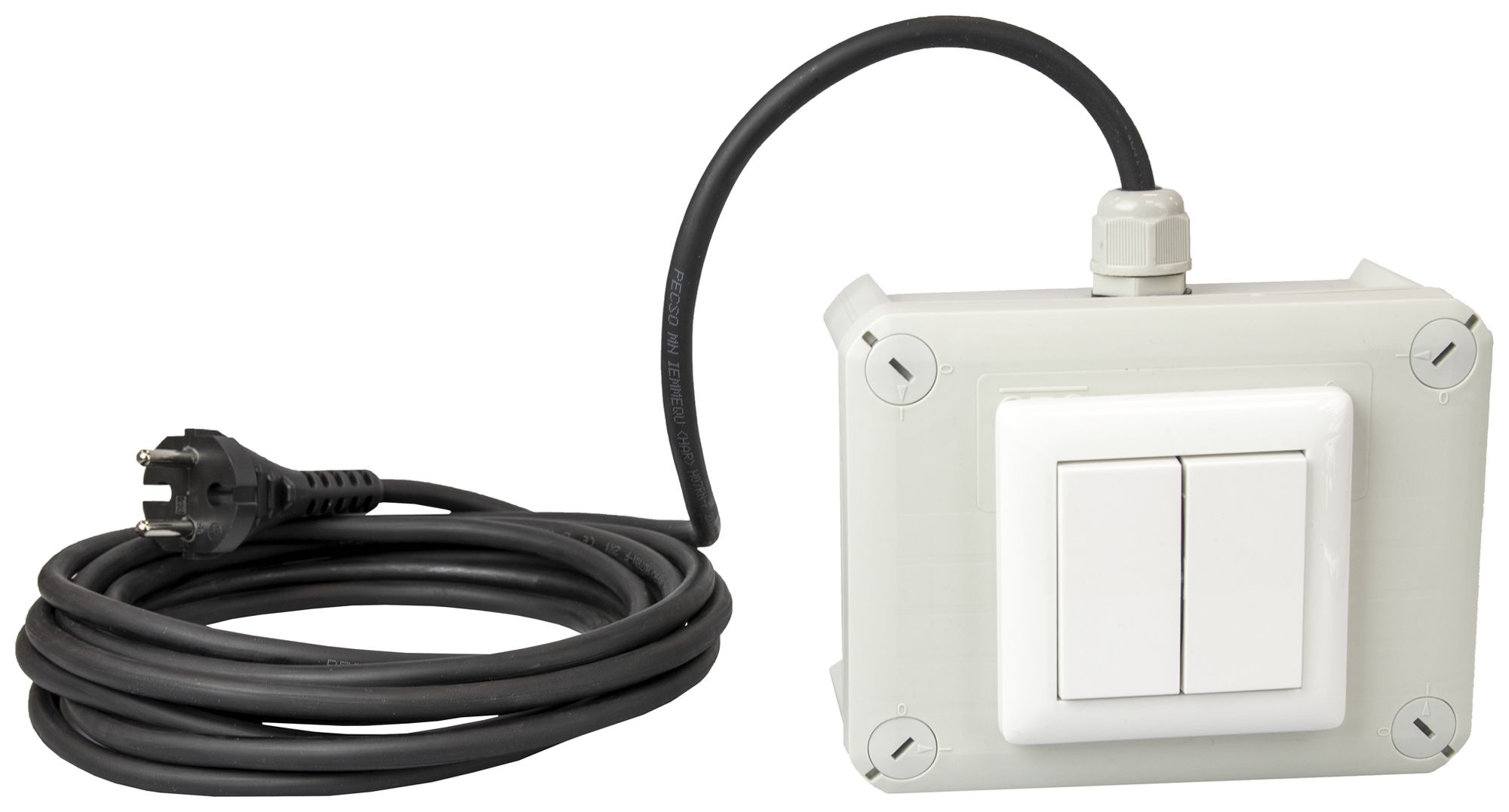 Poussoir AP DOTLUX CASAMBI 4 fois câble fiche 2 pôles