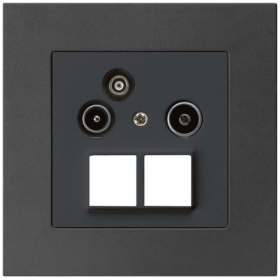 UP-Antennendose R/TV-Daten HMS kallysto.pro 19dB schwarz