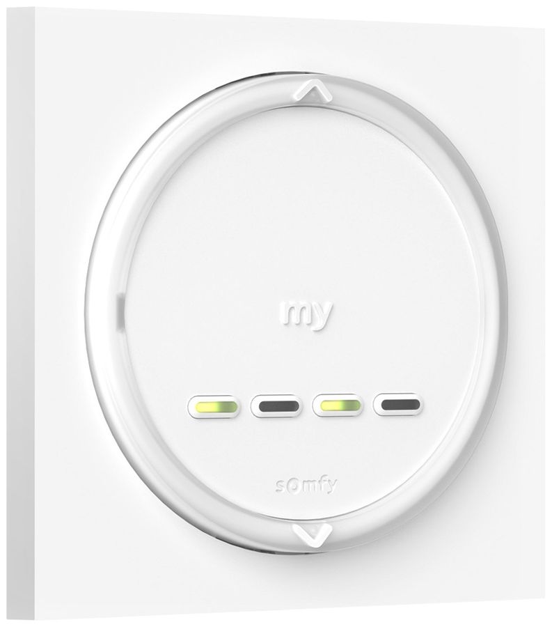 Wandsender Somfy Amy 4 Mode io 4-Kanal mit Rahmen weiss