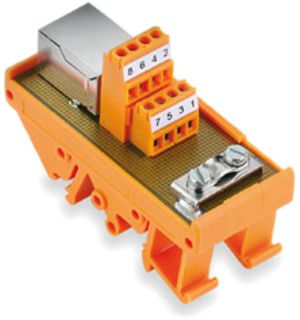 Module de transfert avec borne Weidmüller RS RJ45 8L 3.5mm connexion à vis