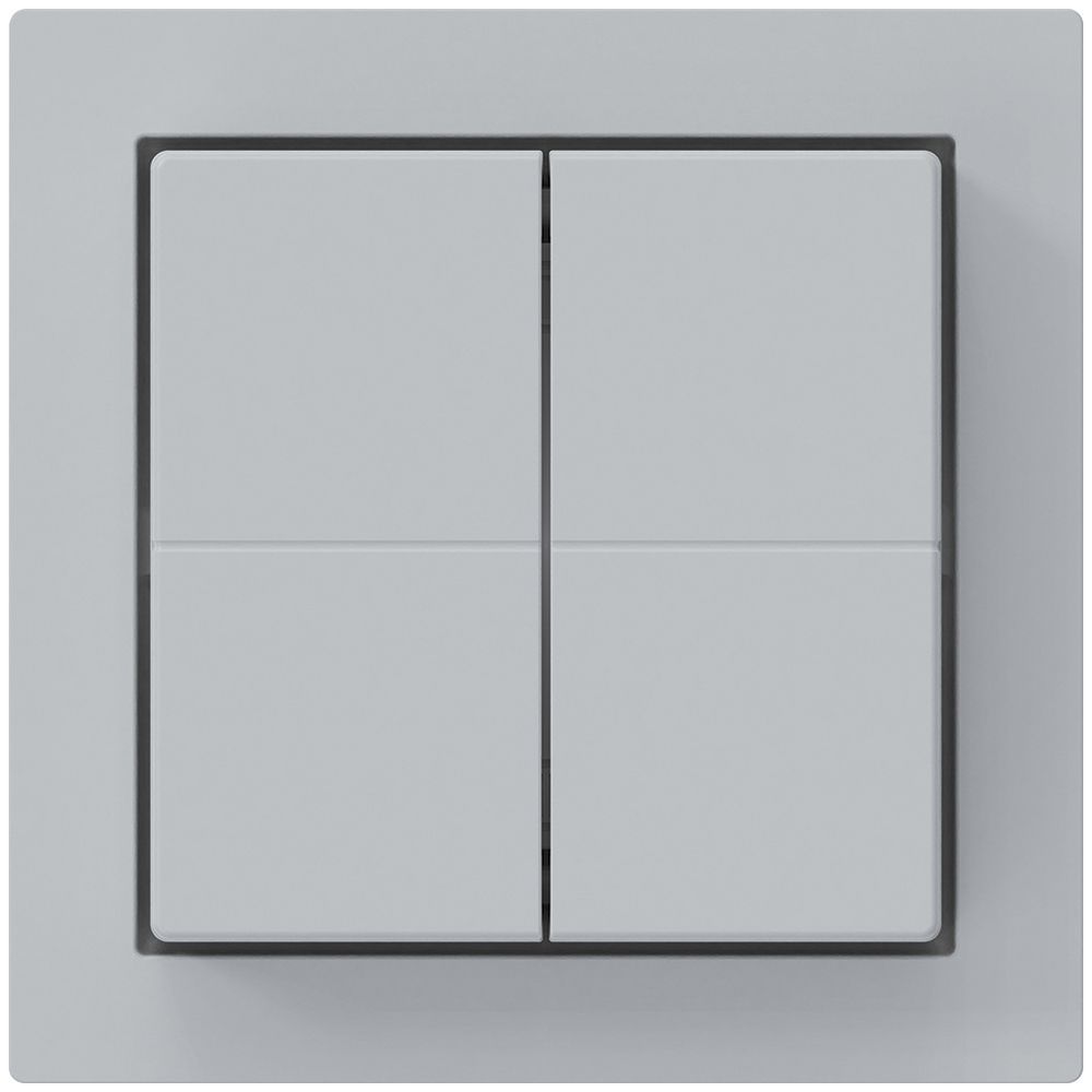 Funktaster Friends of Hue KAL, 4×, 60×60mm, klebend, hellgrau