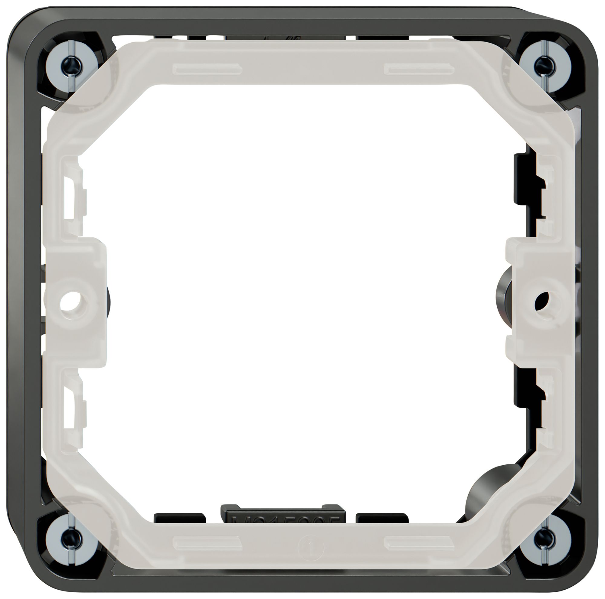 Aufsatzrahmen Feller NEVO SNAPFIX® 87×87×20mm schwarz