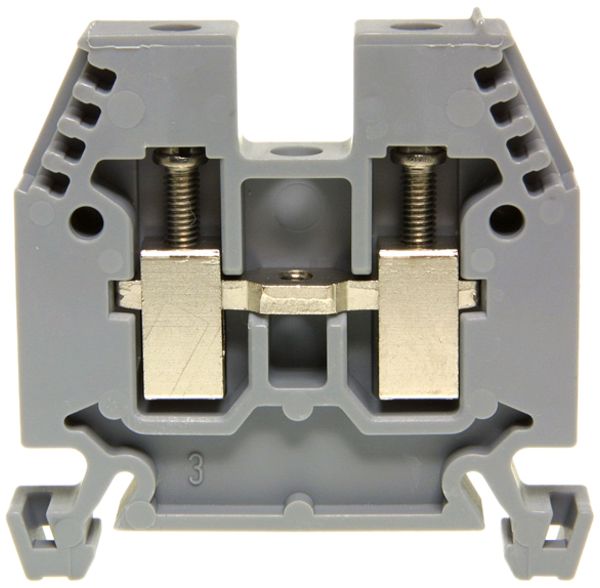 Durchgangs-Reihenklemme Woertz Ex 2.5…6mm² 41A 1000V Schraubansch.2×1 TH35 grau