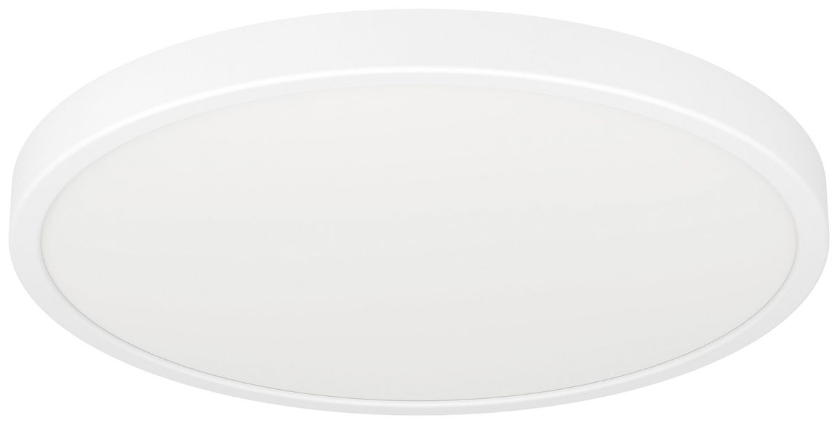 LED-Deckenleuchte Eglo FUEVA 21W 0…2850lm 2700…6500K IP44 DIM Ø389×25mm weiss