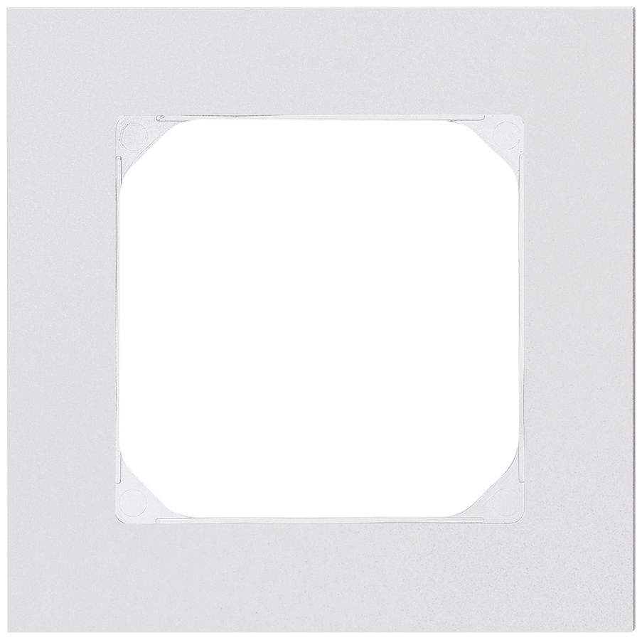 Abdeckrahmen KAL.art 1×1 94×94mm Al weiss