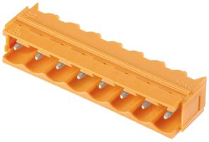 Connettore maschio WM SL coda di rondine THT 5.08mm 12L 90° 3.2mm arancione