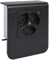 Geräteträger Hager für SL20055 schwarz 3×T13 1×S