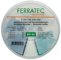 Embouts de câble assortis Ferratec isolés SD92