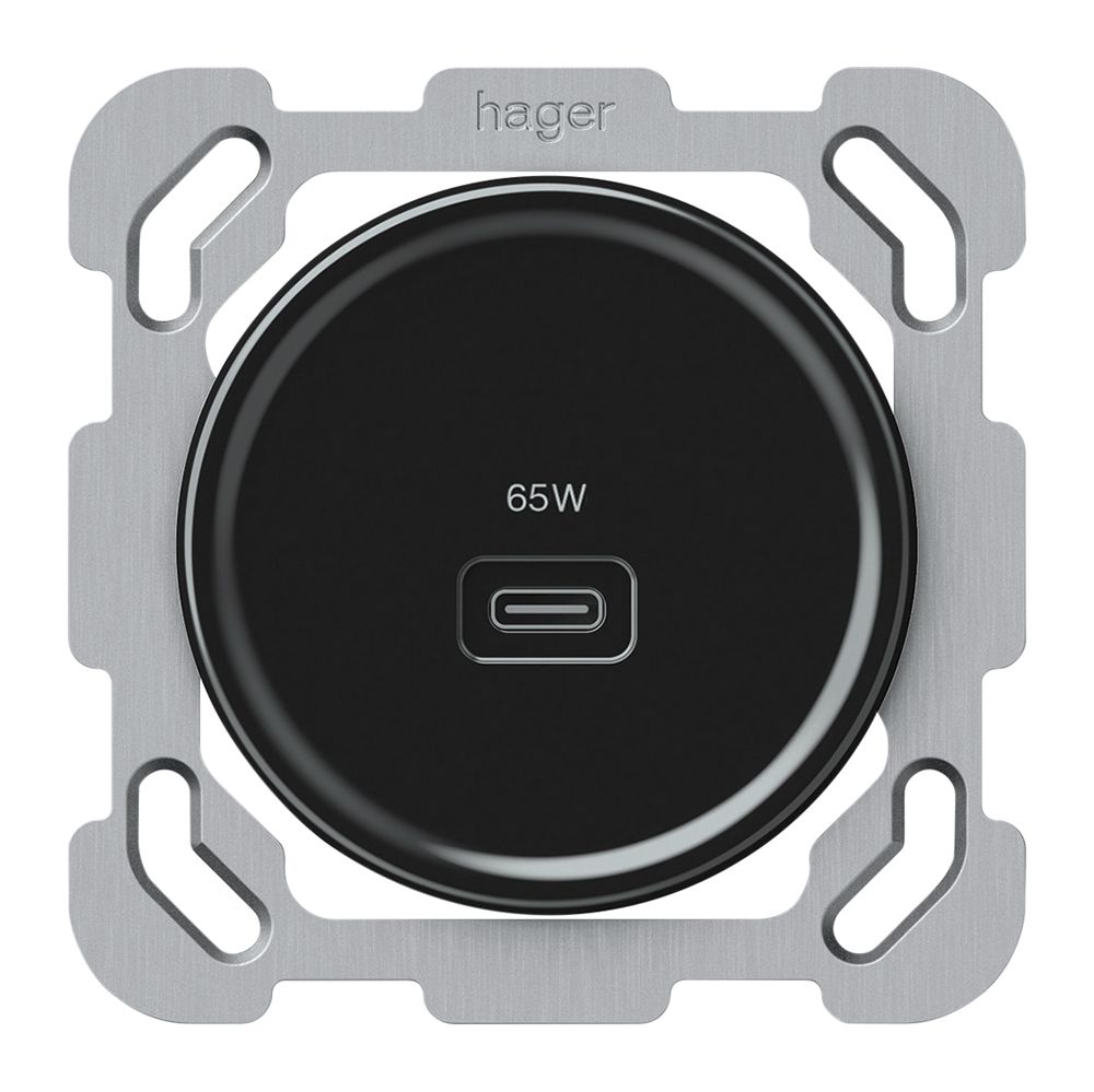 UP-USB-Ladesteckdose origin 1×USB-C 3250mA 20V schwarz