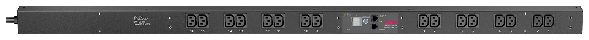 Steckdosenleiste Rack PDU 56×1245×44mm 16×C13 mit Messfunktion 10A