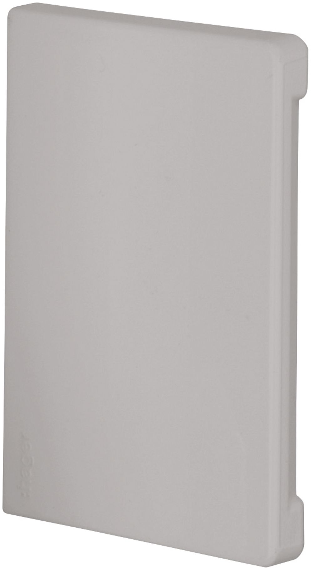 Endstück schnittkaschierend TEH BR 70100 Deckel 80 mm halogenfrei lichtgrau