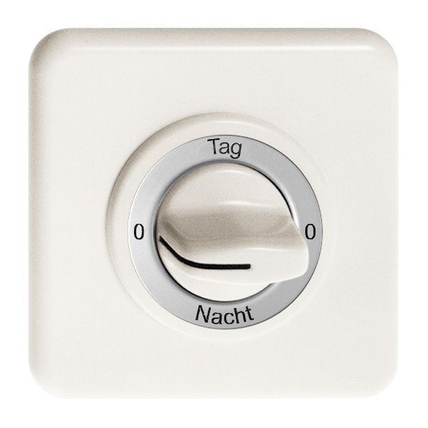 Kit frontal 0-Tag-0-Nacht blanc pour interrupteur rotatif