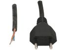 Anschlusskabel MAX HAURI Gummi 10A 230V 2×1mm² Typ 11/Aderendhülse 5m schwarz