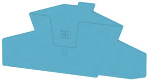 Plaque de fermeture Weidmüller série A AEP 2C 1.5 112.64×2.1mm, bleu